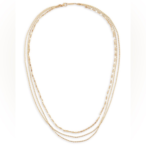 LANA Jewelry Mega Gloss Malibu 14K Yellow Gold Triple-Strand